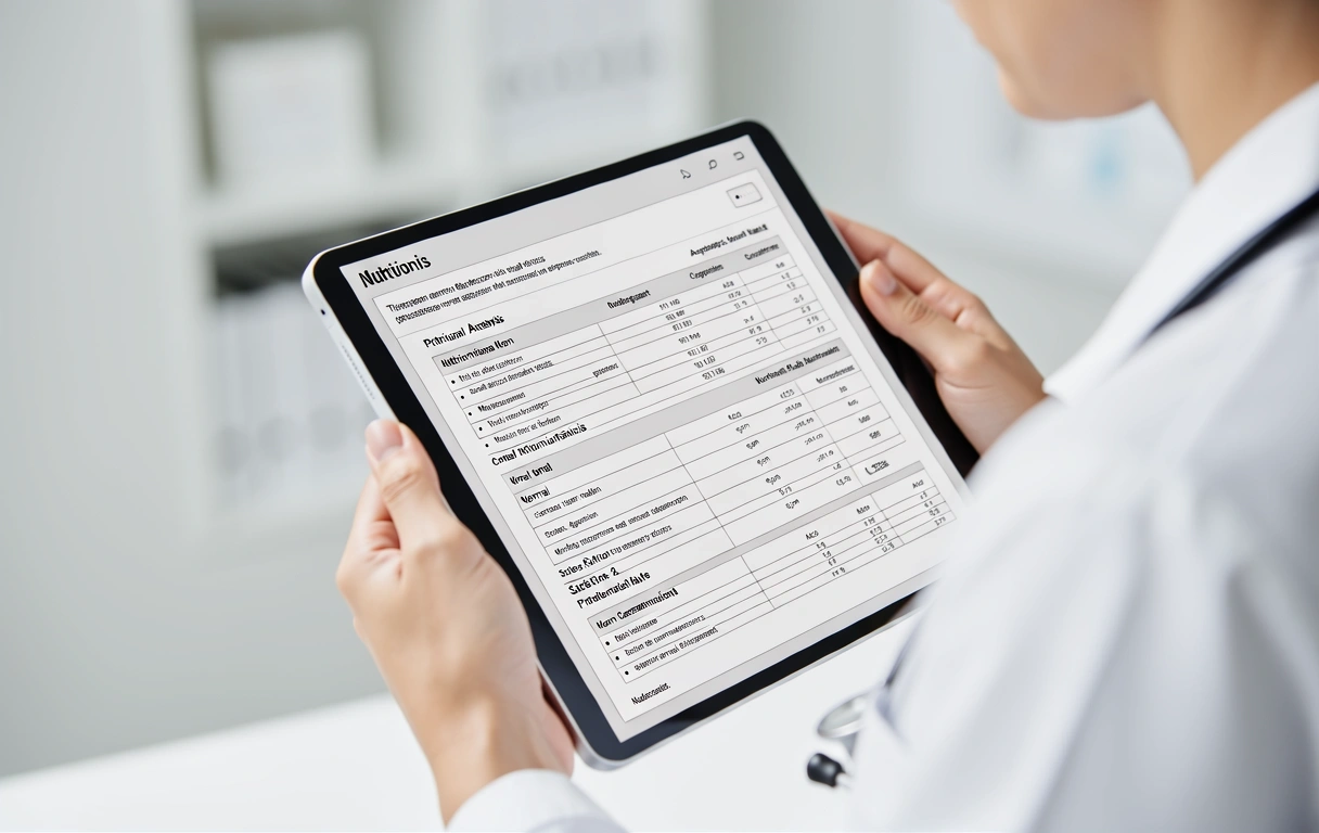 Nutritional analysis process